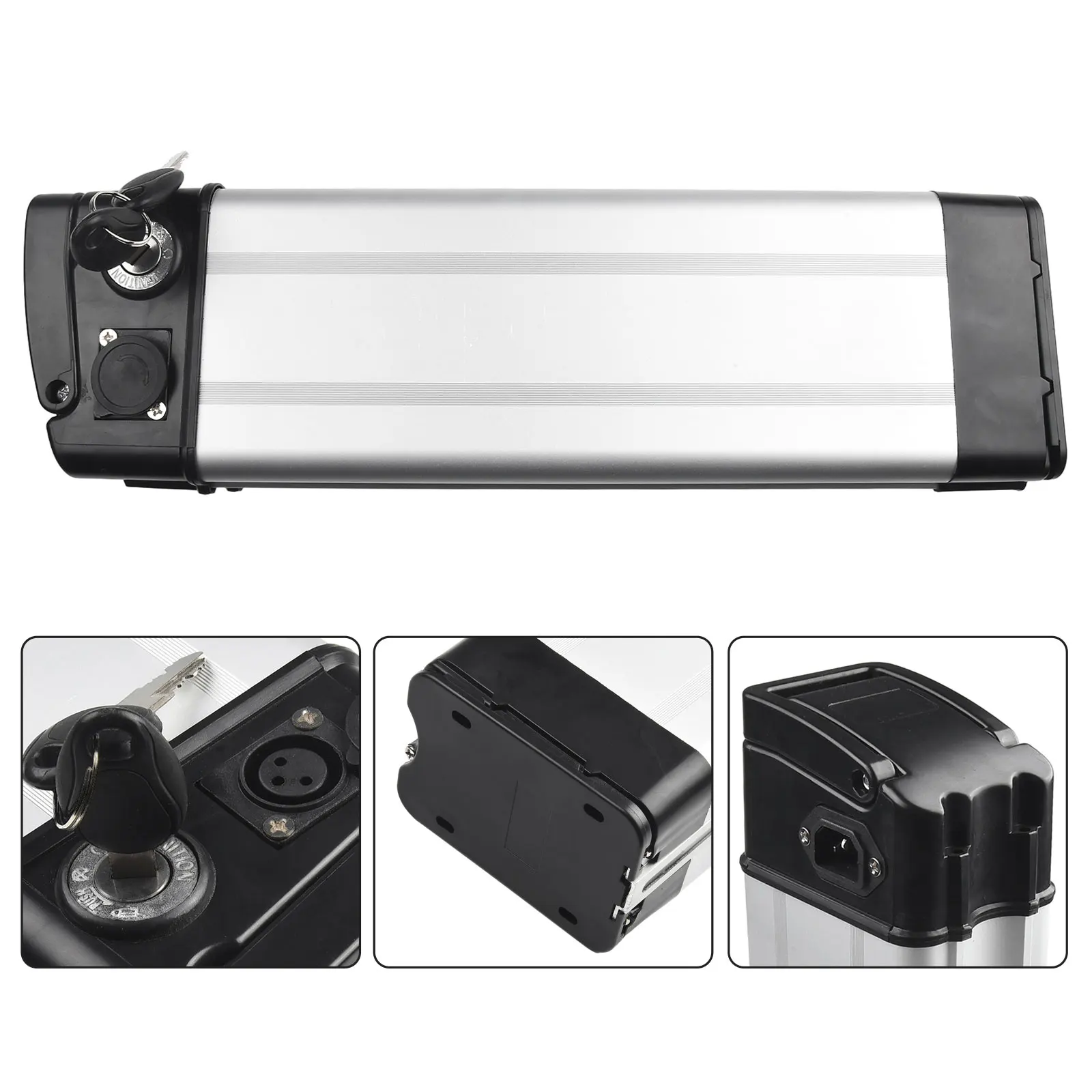 Electric Bicycle Battery Box 36V 48V E-bike Large Capacity Battery Case Lithium Battery Pack Cycling Bicycle Components ﻿