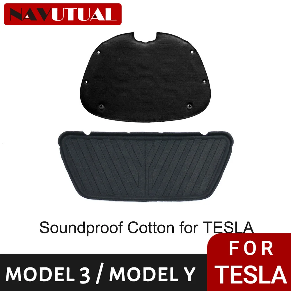 For Tesla Model 3 Model Y Front Trunk Lid Sound Insulation Cotton Interior Hood Dustproof Soundproof Modification Accessories