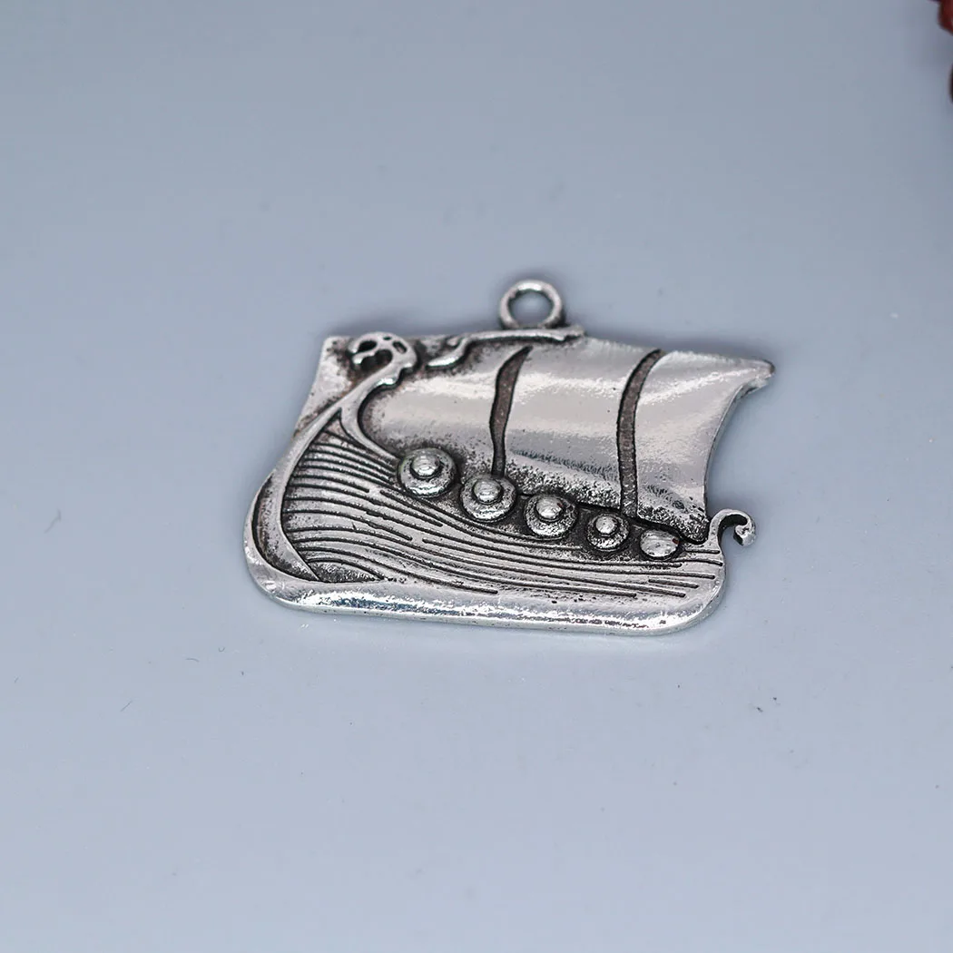 3Pcs/lot Viking Sailing Ship Charm Pendant For DIY Necklace Handmade Jewelry Making