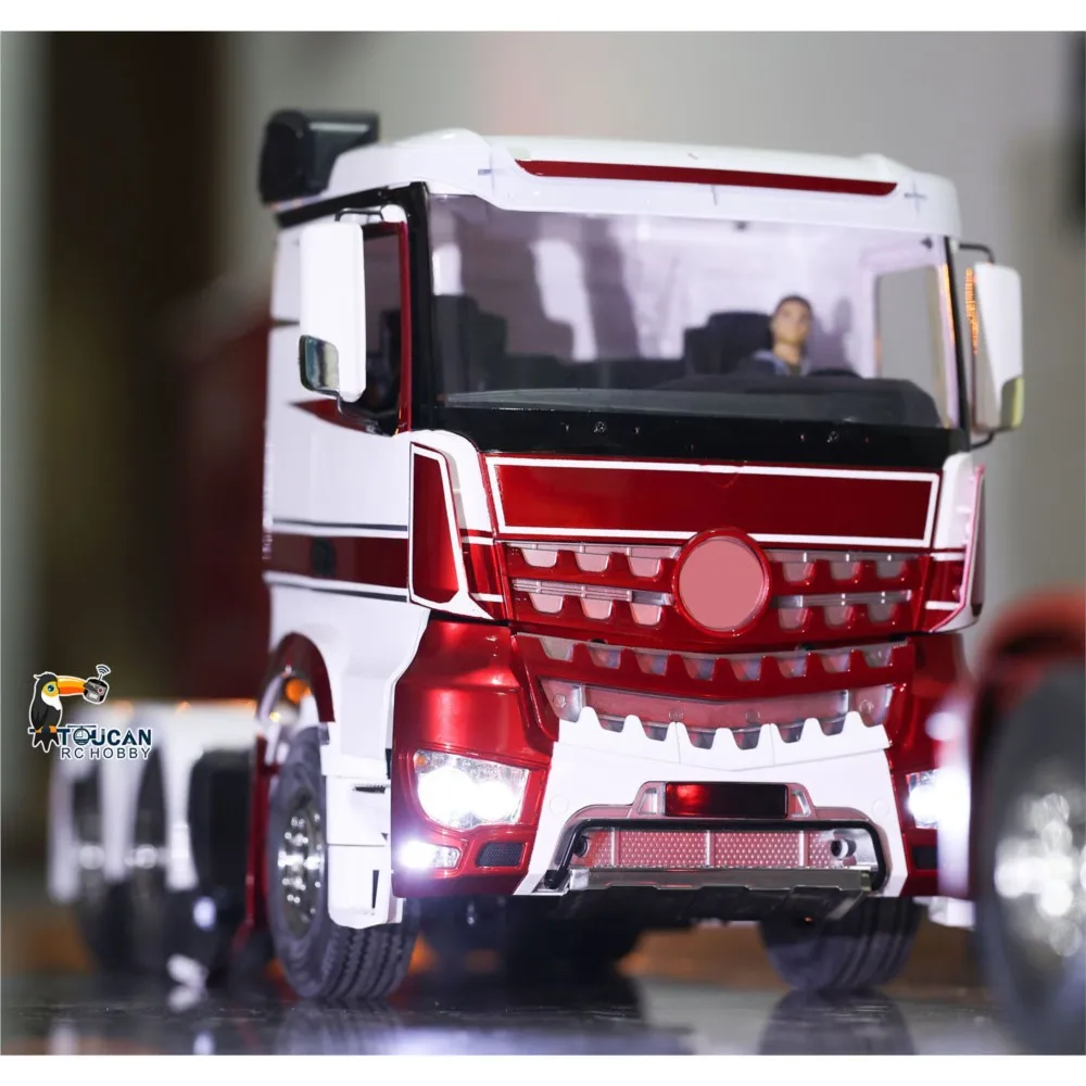 1/14 6x4 RTR RC Ciężarówka Traktor 3363 Zdalnie Sterowany Samochód Radiowy z Dźwiękiem i Światłami TOUCAN DIY Model do Samodzielnego Malowania i Montażu dla Dorosłych