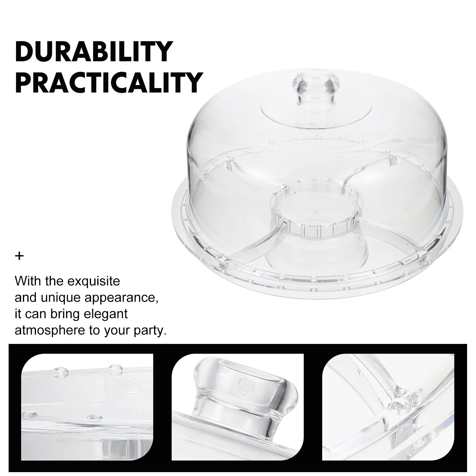 

1 Set Acrylic Cake Display Footed Dessert Stand For Wedding Party Snack Transparent Dessert Table Display Rack Pastry Cupcake