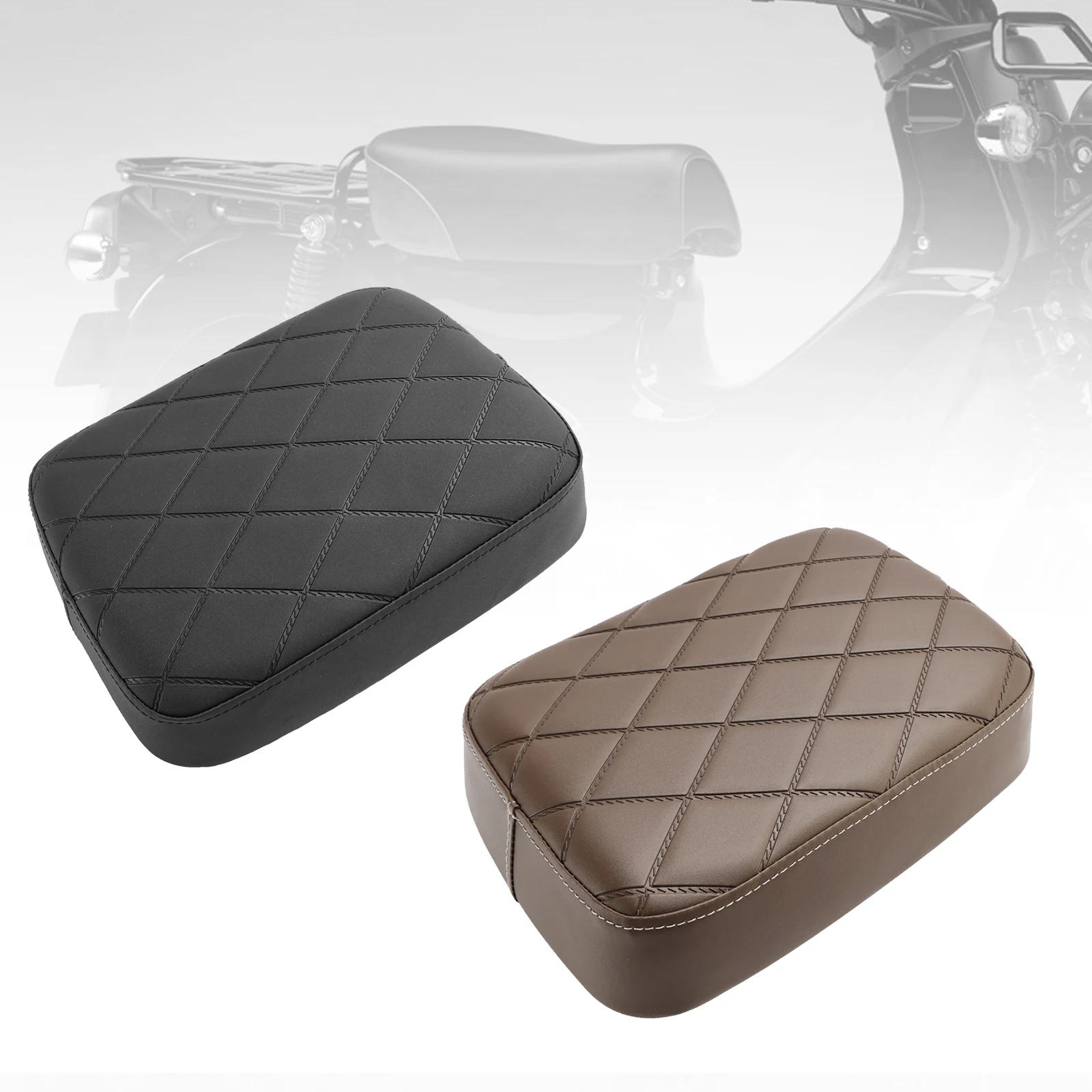 

Topteng Rear Seat Passenger Cushion Flat Pu Fit For HONDA Cross Cub 110 CC110 2023 Brown
