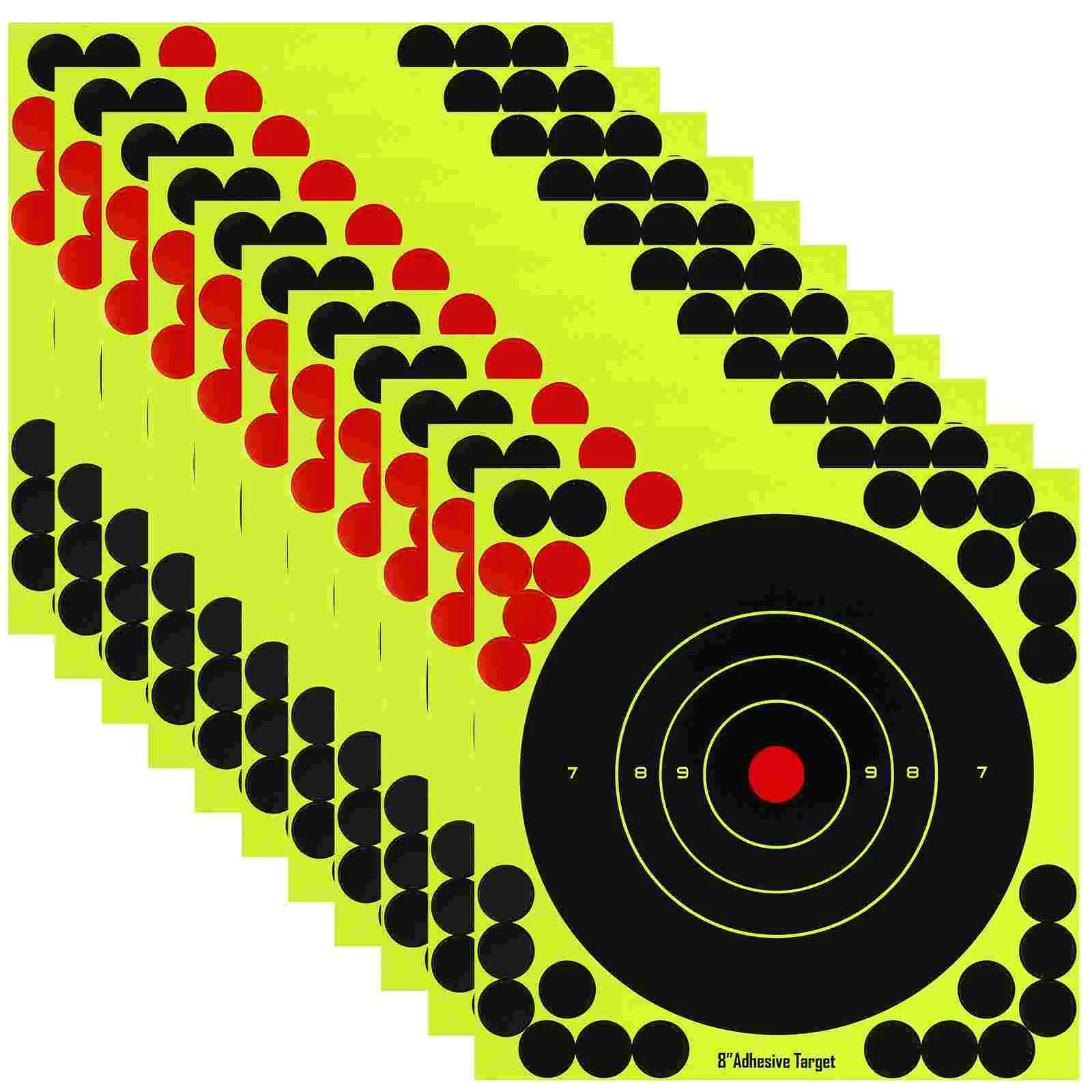 

30 Pcs Paper Zone Targeted Aiming Papers Adhesive Stickers Shooting Round Fluorescence Hunting and Targets