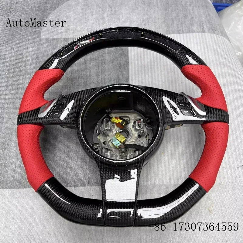 LED Steering Wheel Old Models Ascending New For Porsche Paramera Modification Carbon Fibre 911 Cayenne