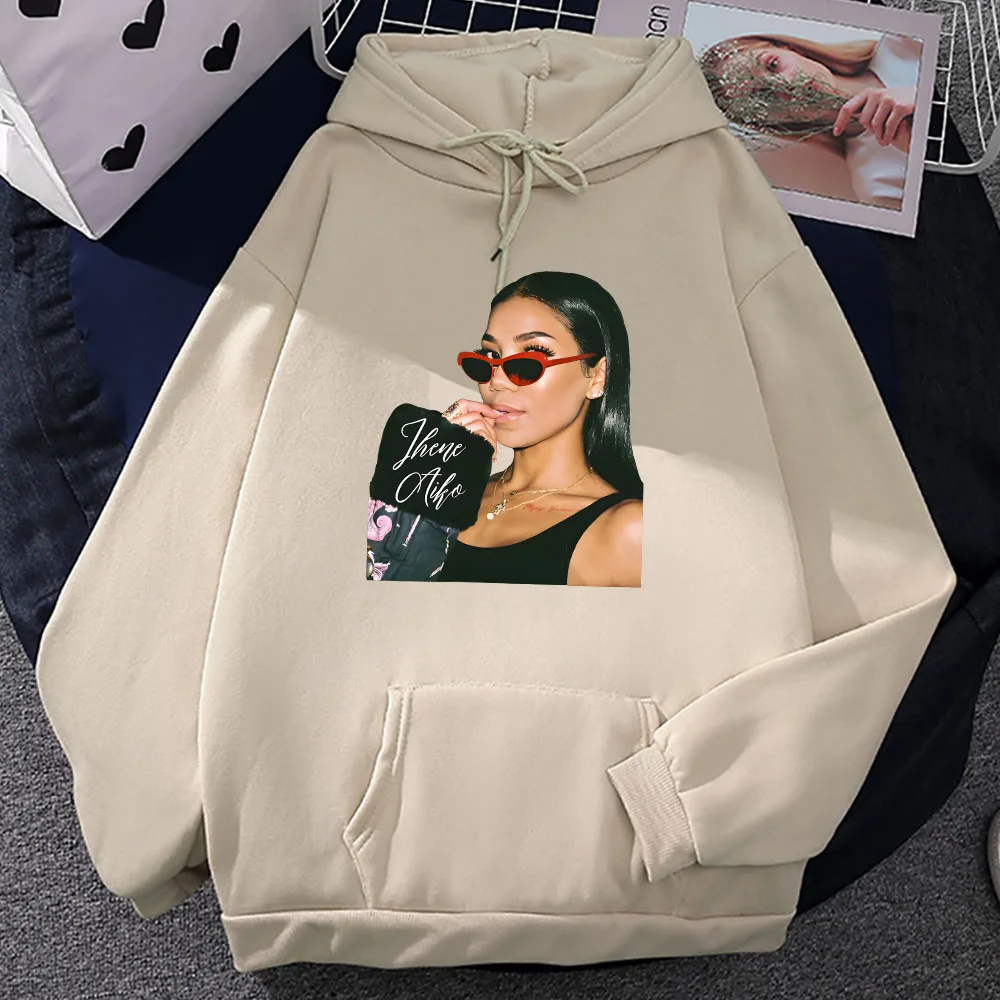 Jhene Aiko Hoodies Long Sleeve Winter Hooded Sweatshirts Streetwear Singer Graphic Printing Pullovers Sudaderas Hombre Hoodie