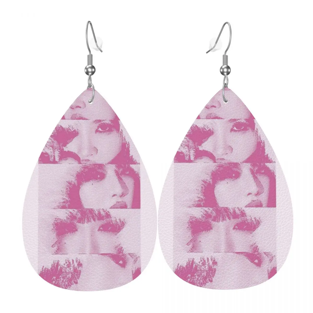 

Custom Kpop G-Gidle Leather Teardrop Earrings Personalized For Women Jewelry Accessories For Valentine's Day