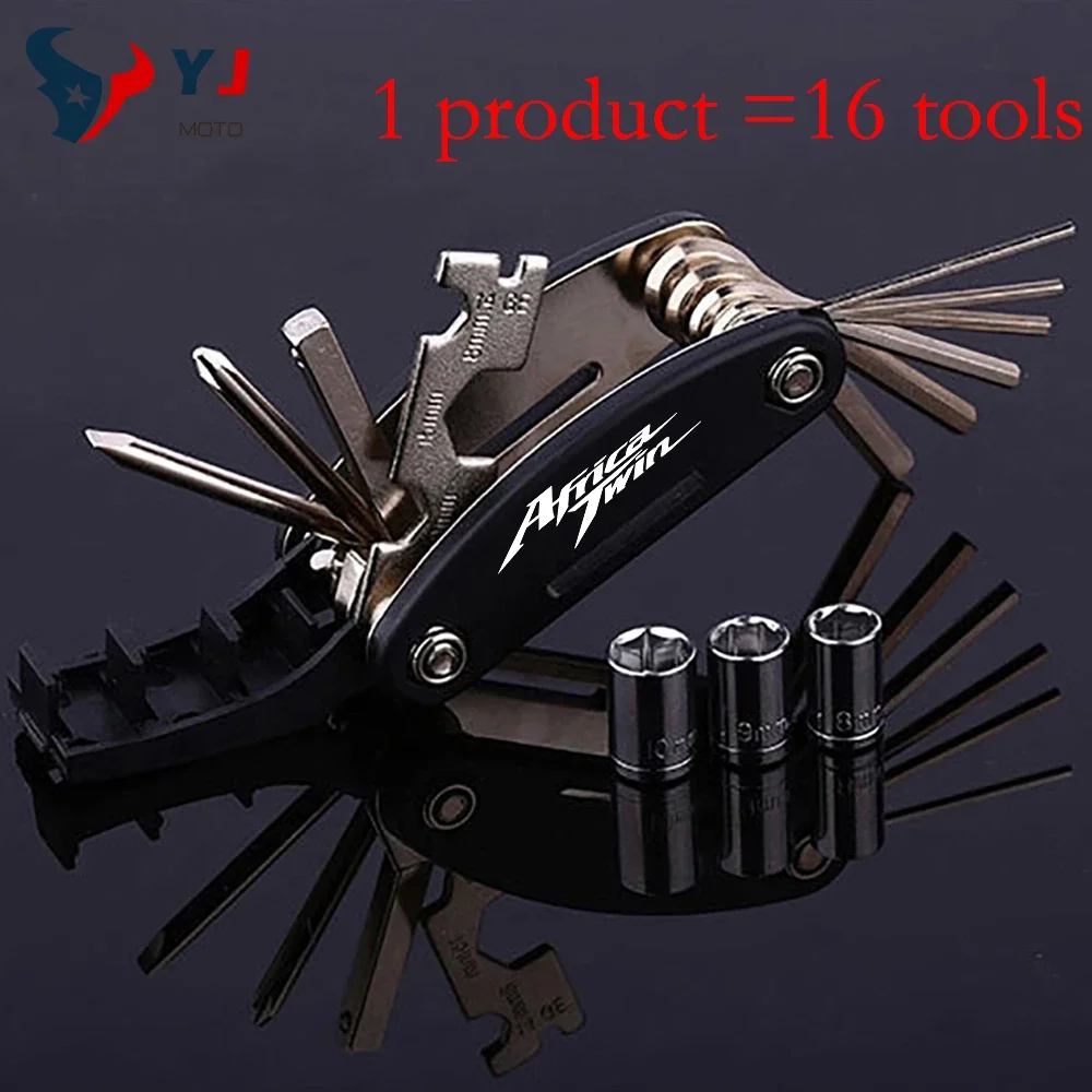 Motorcycle Multifunction Tool Portable Repair 16 Functions Screwdriver Set For HONDA CRF 1000L CRF1000L Africa Twin Accessories