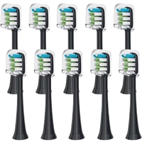 10pcs Replacement Brush Heads for SOOCAS X3 X5 V1 X3U Soft Bristle Electric Toothbrush Dupont Bristle Sealed Packed
