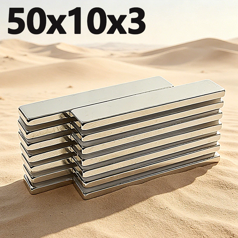 2-30pcs 50x10x3mm Magnet N35 NdfeB Permanent Magnetic Imanes Square Shape Strong Neodymium Magnet 50*10*3mm Accessory