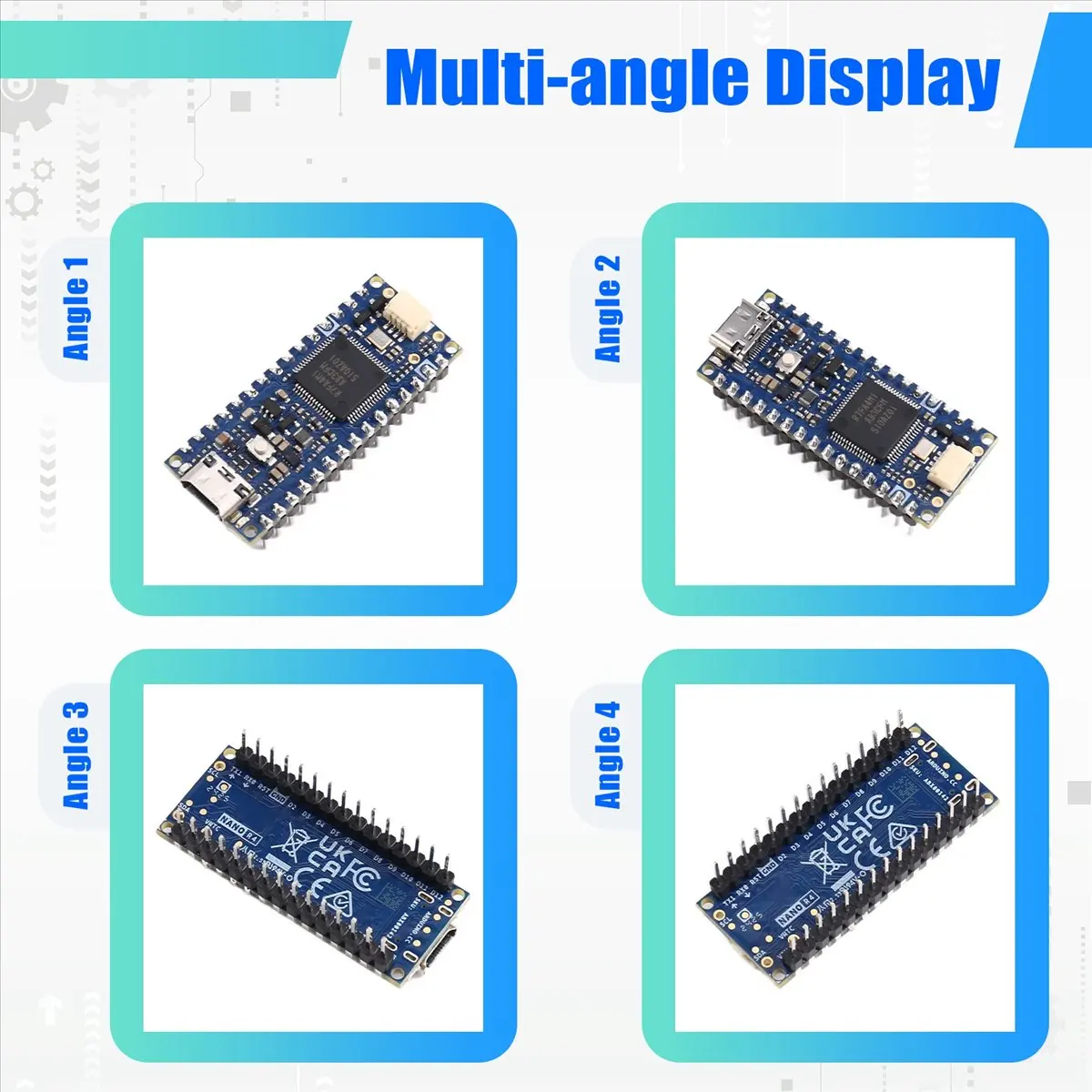 

(ABDH) For Arduino Nano R4 with Pin Header RA4M1 Development Board Product 3.3V 10mA