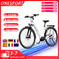 ONESPORT OT07 Electric Bicycle 250W Motor 36V 14AH Battery 700x45C Tires Hydraulic Disc Brakes E-bike City Travel Electric Bike