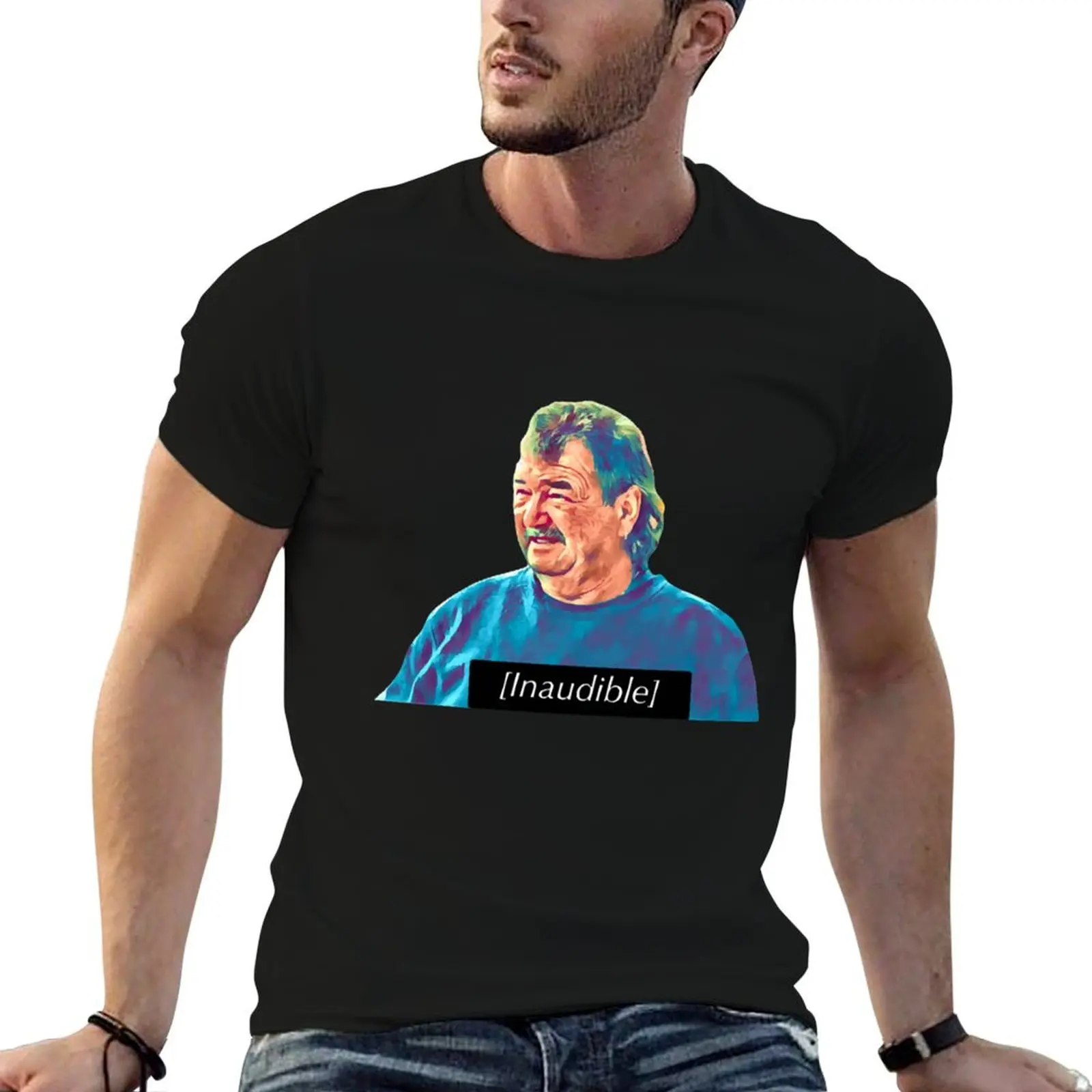 Gerald Inaudible Clarkson_s farm funny T-Shirt t shirts for man pack white man t shirts for men casual T-Shirt
