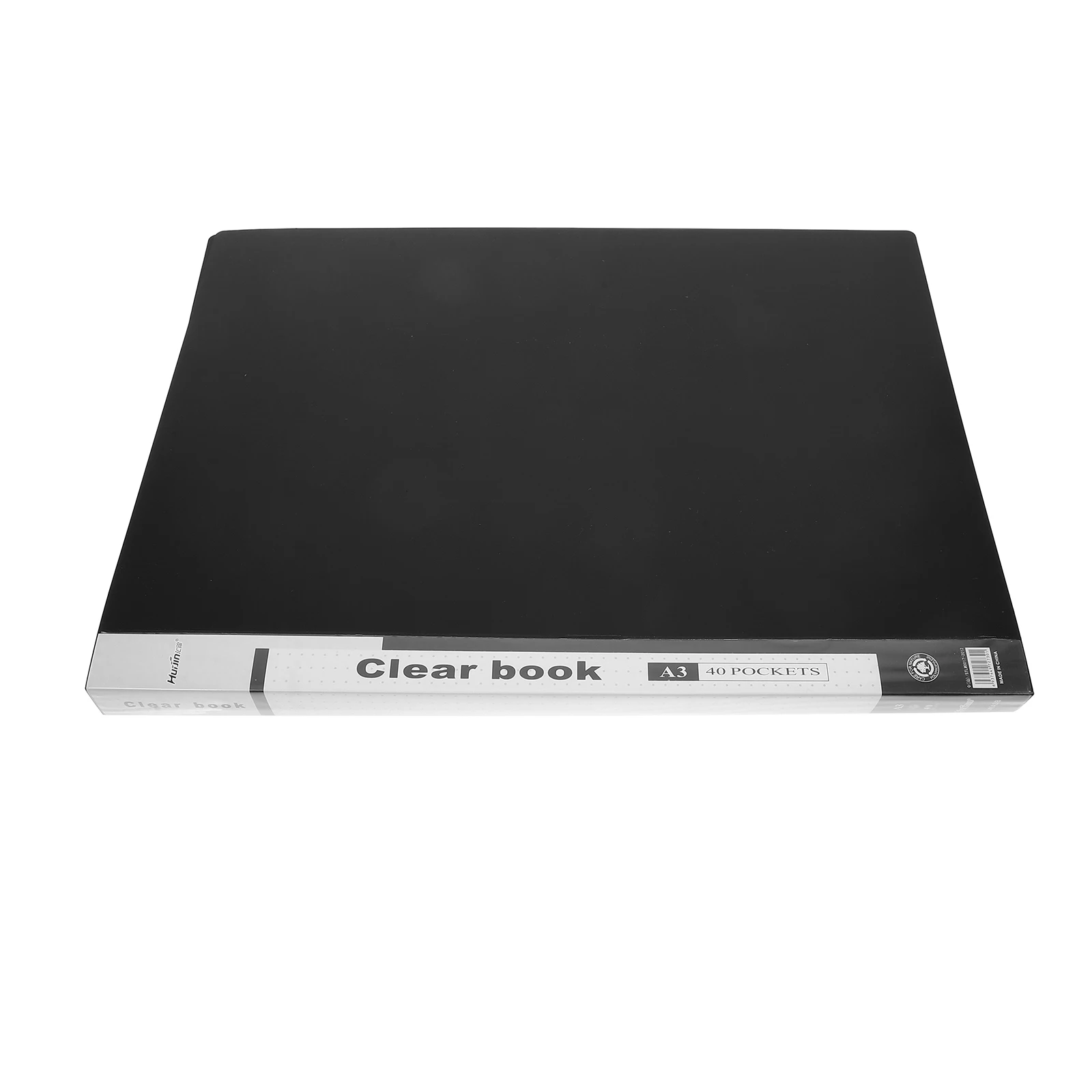 

A3 Transparent Portfolio Binder with 40 Pages Clear Plastic Sleeves for Artwork Display Red Large Capacity PP File