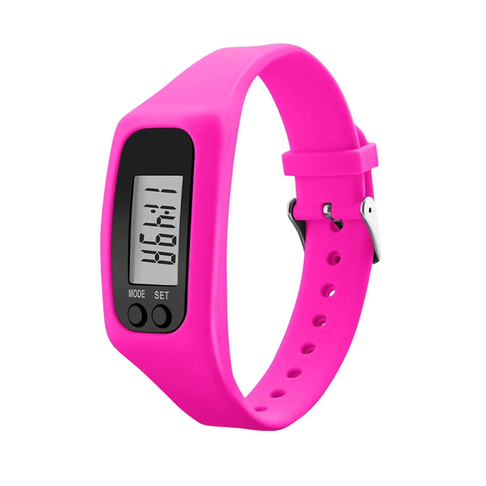 Pedometer Watch With LCD Display Walking Fitness Wristband Digital Step Count