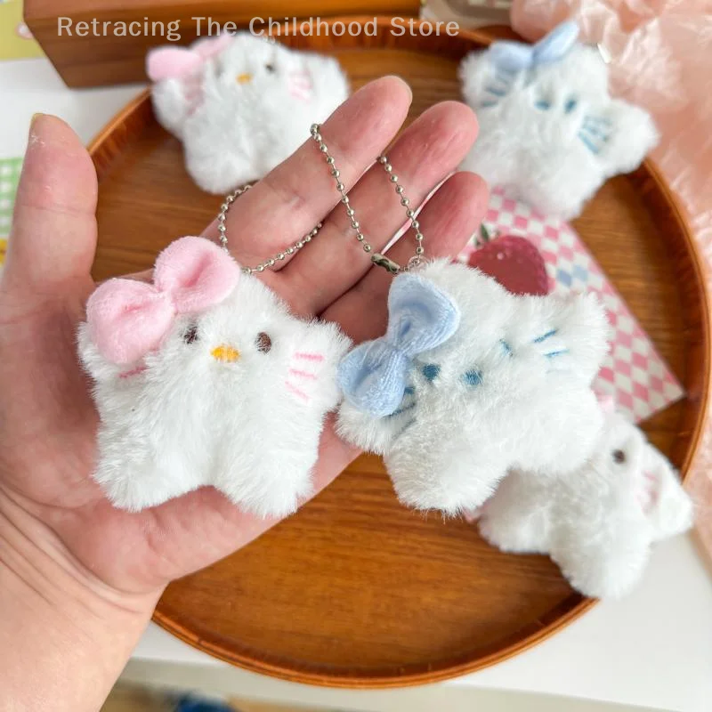 1Pc pluche dier sleutelhanger hanger charmes piepende knuffel rugzak decoratieve hangende sleutelhanger decoratie accessoires