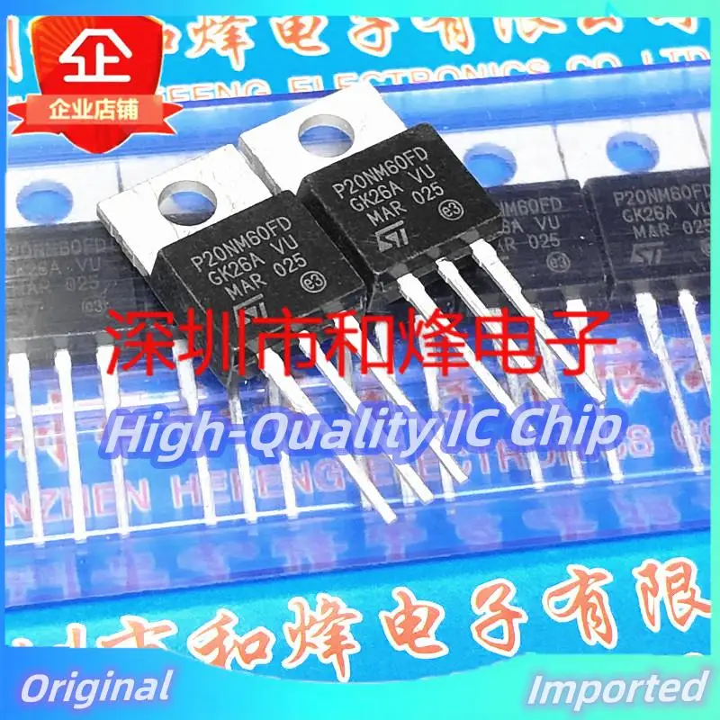 10PCS-30PCS  P20NM60FD STP20NM60FD  TO-220 N 20A 600V  Imported Original  Best Quality