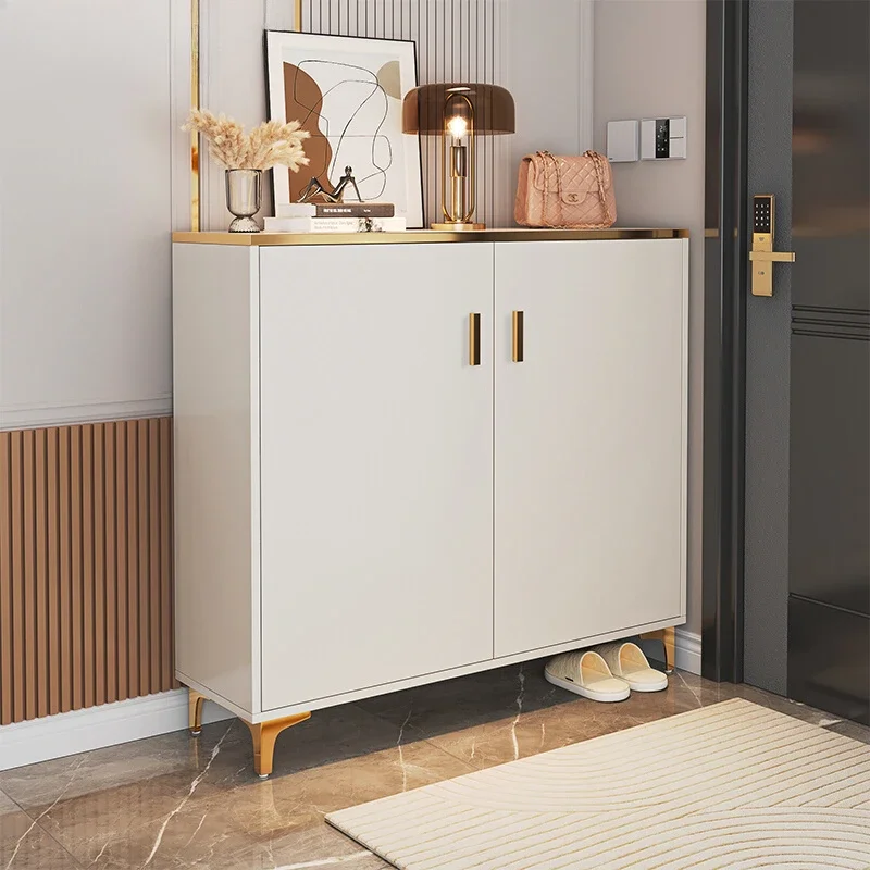 

Light luxury shoe cabinet, large-capacity entrance cabinet, simple shoe rack against the wall