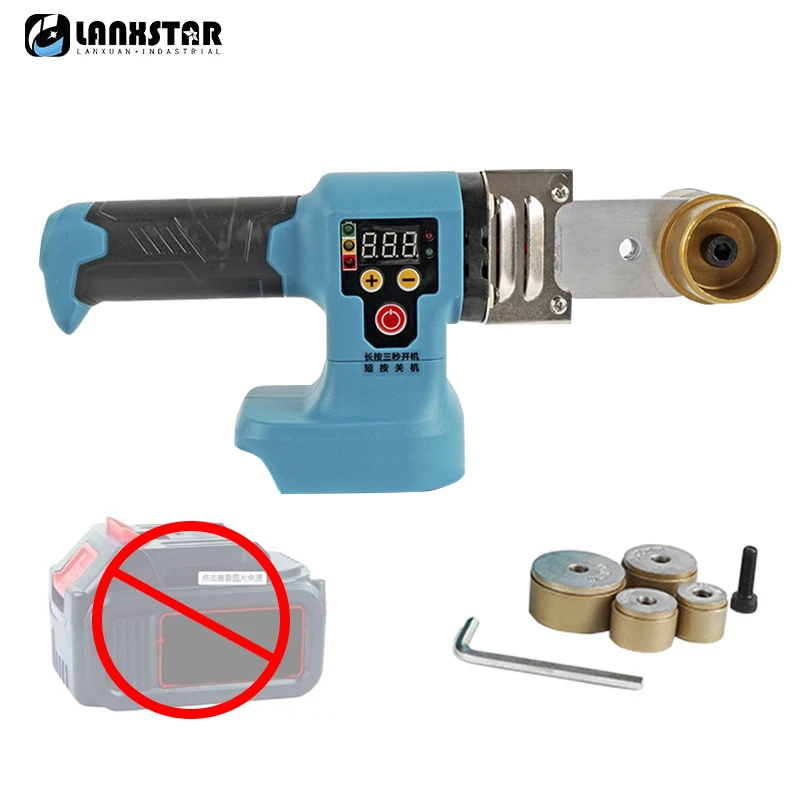 

Digital Display Wireless Hot Melter PPR Water Pipe Melter Welding Machine With Replacement Heads For Makita Battery No Battery