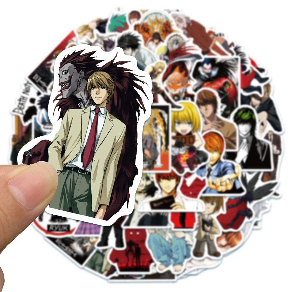 10/30/50pcs Cool Kira Death Notes Anime Stickers Ryuk Graffiti Sticker Waterproof Skateboard Bike Suitcase Light Yagami Decal