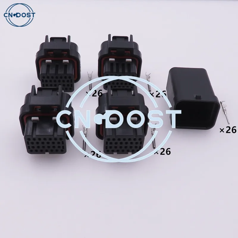 

26 Pin 1473416-1 1473416-2 3-1437290-7 3-1437290-8 Car ECU Plug AC Assembly Auto Computer Connector Waterproof Sealed Socket