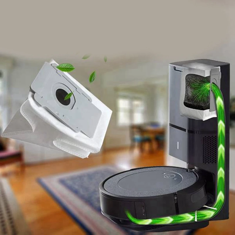 Bolsas de vacío para Irobot Roomba I3, I3 +, I4, I4 +, I6, I6 + I7, I7 +, I7plus, Base limpia, piezas de bolsas de eliminación automática de suciedad, 26 paquetes