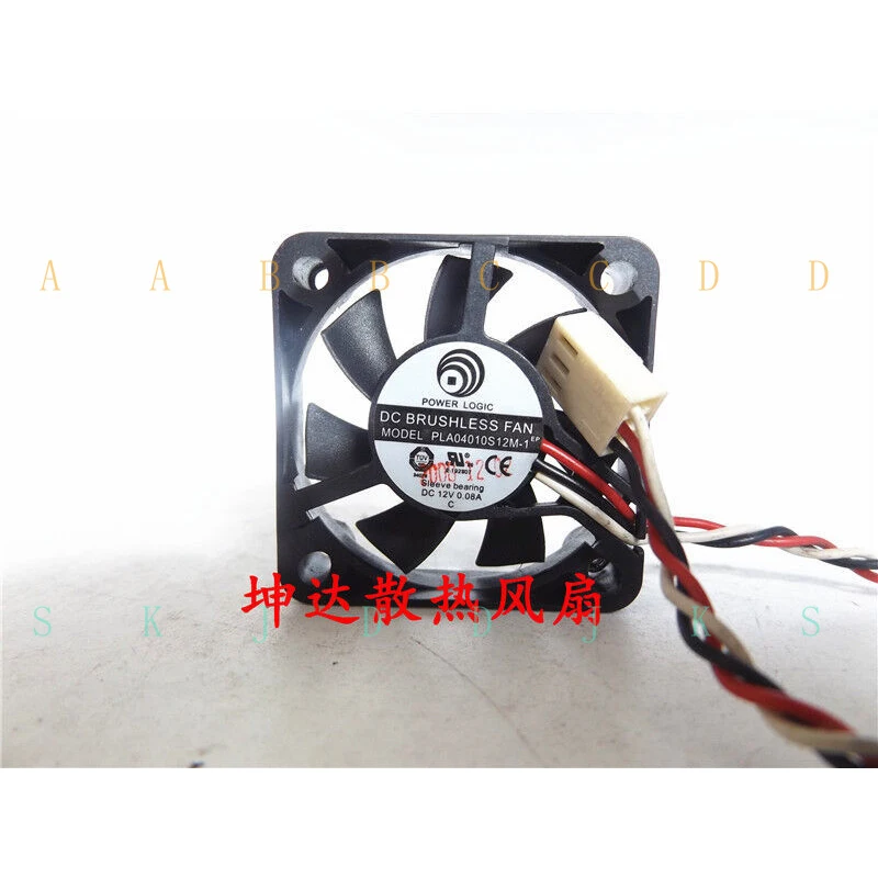 

M 1 PCS Fan PLA04010S12M-1 40*40*10mm DC 12V 0.08A 3 pin cooling fan