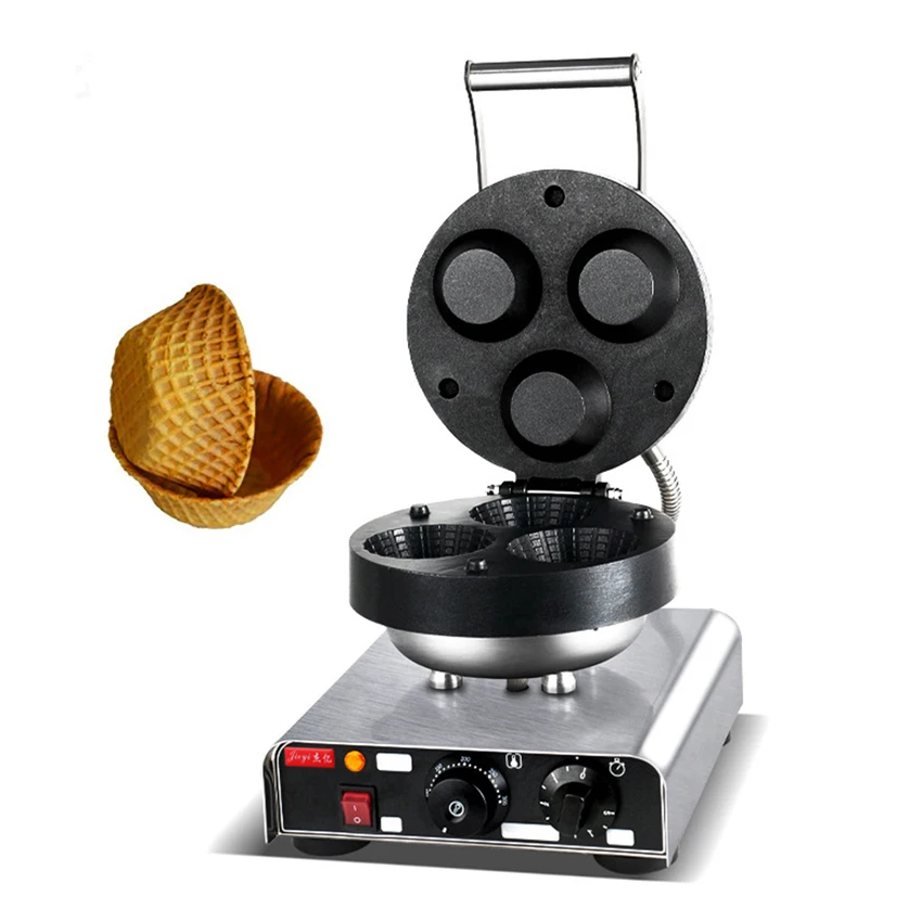 

FY-29A Ice Cream Waffle Cone Machine Electric Ice Cream Bowl Maker Round Cone Machine Non-Stick Pan Ice Cream Container 110/220V