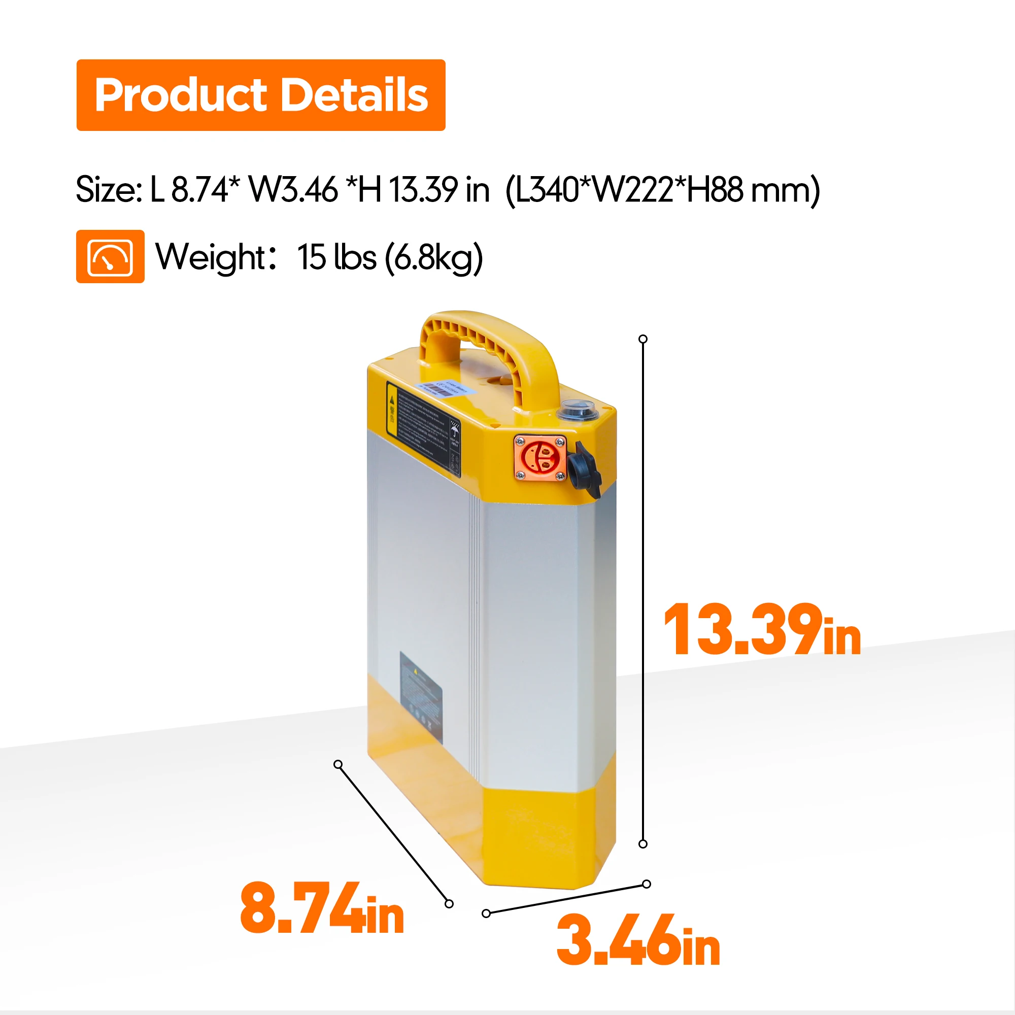 Yellow 24V 28Ah Lithium Battery for HELI CBD15J/18J-LI2 Electric Pallet Jack Forklift LiFePO4 Lithium Battery