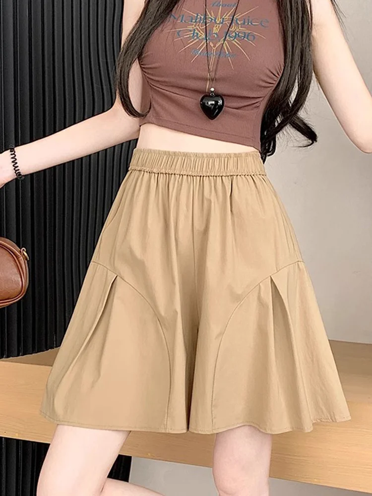 Pantalones cortos de lana para mujer, cintura alta, doble cubierta, invierno, oficina, señora, maduro, clásico, elegante, franela para ir al trabajo, ropa de trabajo Formal cálida