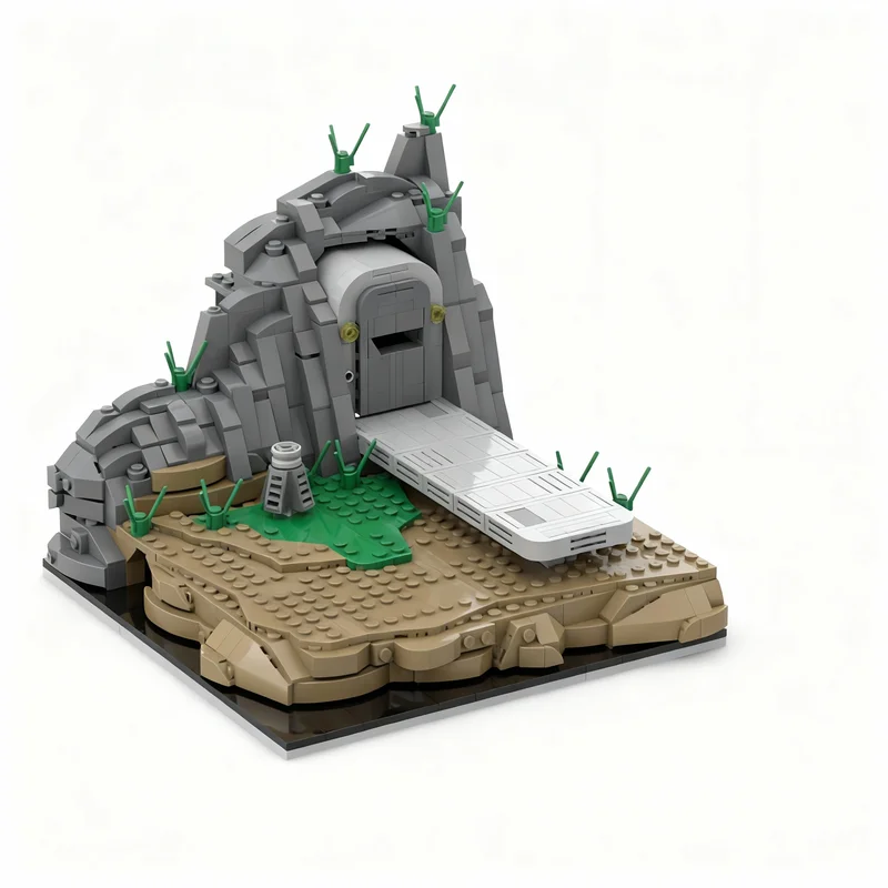 

NEW 688PCS MOC Space Battle Clone Base Model Collectible Display DIY Creative Building Blocks Home Decor Gift Ideas Display Gift