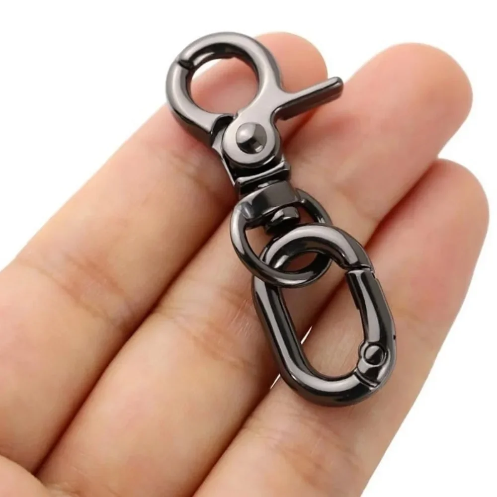2pcs Double Opening Keychain Clip, Swivel Spring Snap Hooks for Lanyards Outdoor Keychain