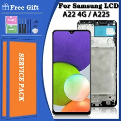 OLED For Samsung  A22 4G A225 A225F SM-A225F SM-A225F/DS LCD Display Touch Screen Digitizer Assembly Replacement