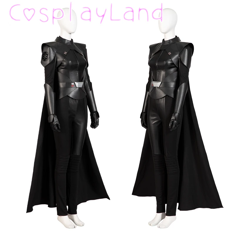 Newest Obi Reva Cosplay Costume Halloween Carnival Costumes Women Jedi Imperial Black Uniform Suit Third Sister Outfit