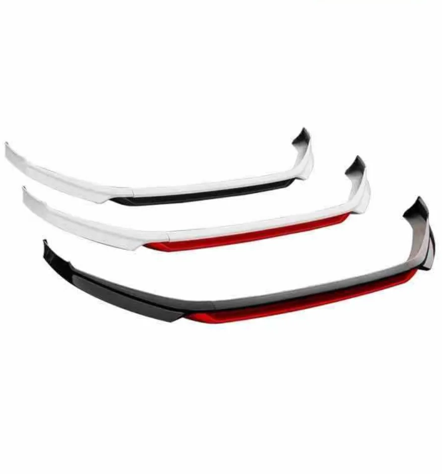 Body Kit White Red Car Front Bumper Lip Spoiler For 2018 Volkswagen Golf 7.5 Head Chin Shovel Protector Splitter