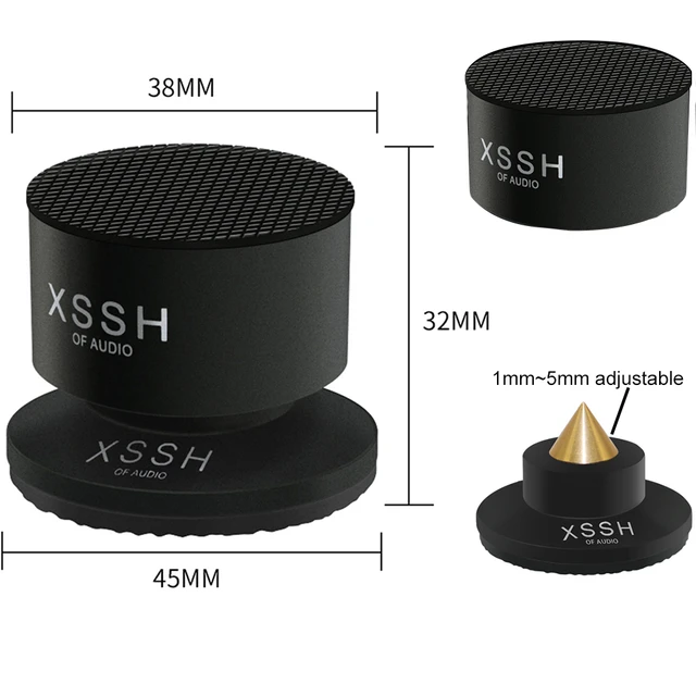 Nowa aktualizacja XSSH YIVO Audiophile kolce szok wiosna tłumienia Pad głośnik HIFI Spike płyta Audio CD wzmacniacz ALUMINIUM izolacja stóp