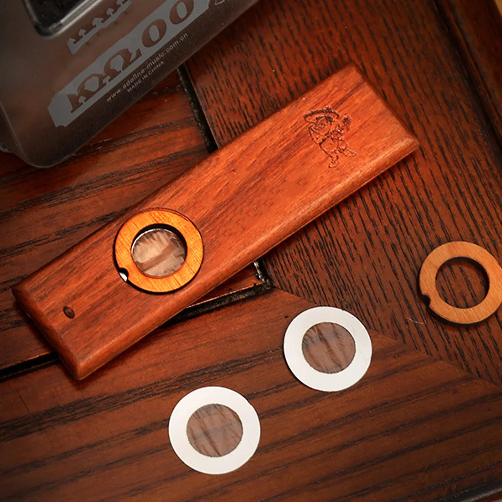 

Portable Wooden Kazoo Easy to Use No Music Theory Required Perfect Outdoor Companion for Guitar Ukulele Wooden Kazoo