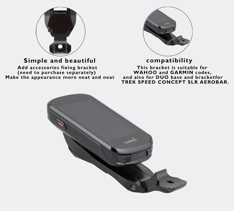 

Aluminum alloy computer stand,suitable for the third generation Speed ​​ConceptSLR aerodynamic handlebar,ridingGPS accessories