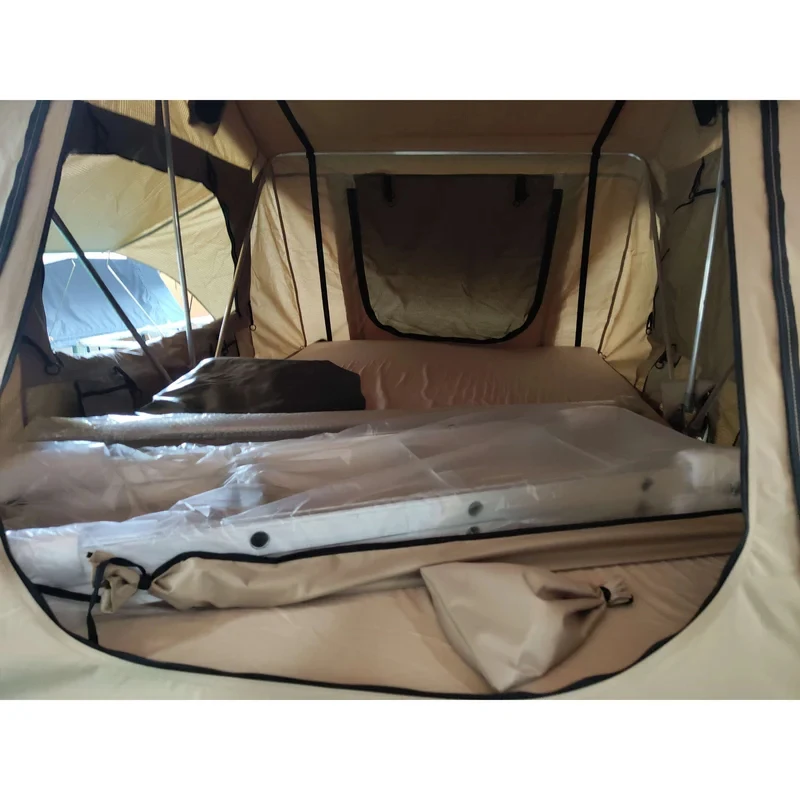 

Waterproof Soft Outdoor Camping Tent Big Space-up Roof Top Car Made of Ox Fabric