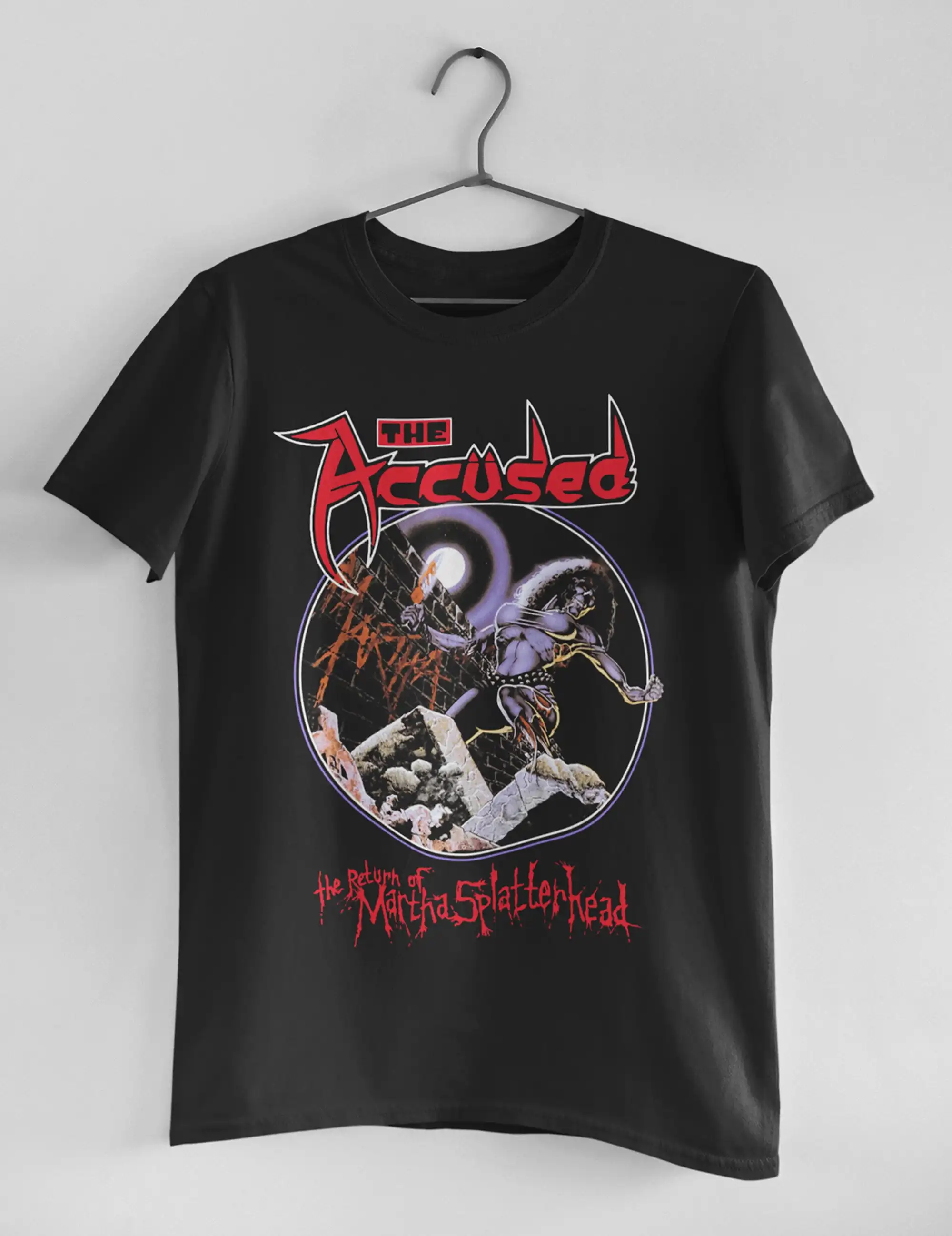 The Accused T Shirt Return of Martha Splatterhead Thrash Metal Crossover Punk Speed DRI Cryptic Slaughter Dr Know