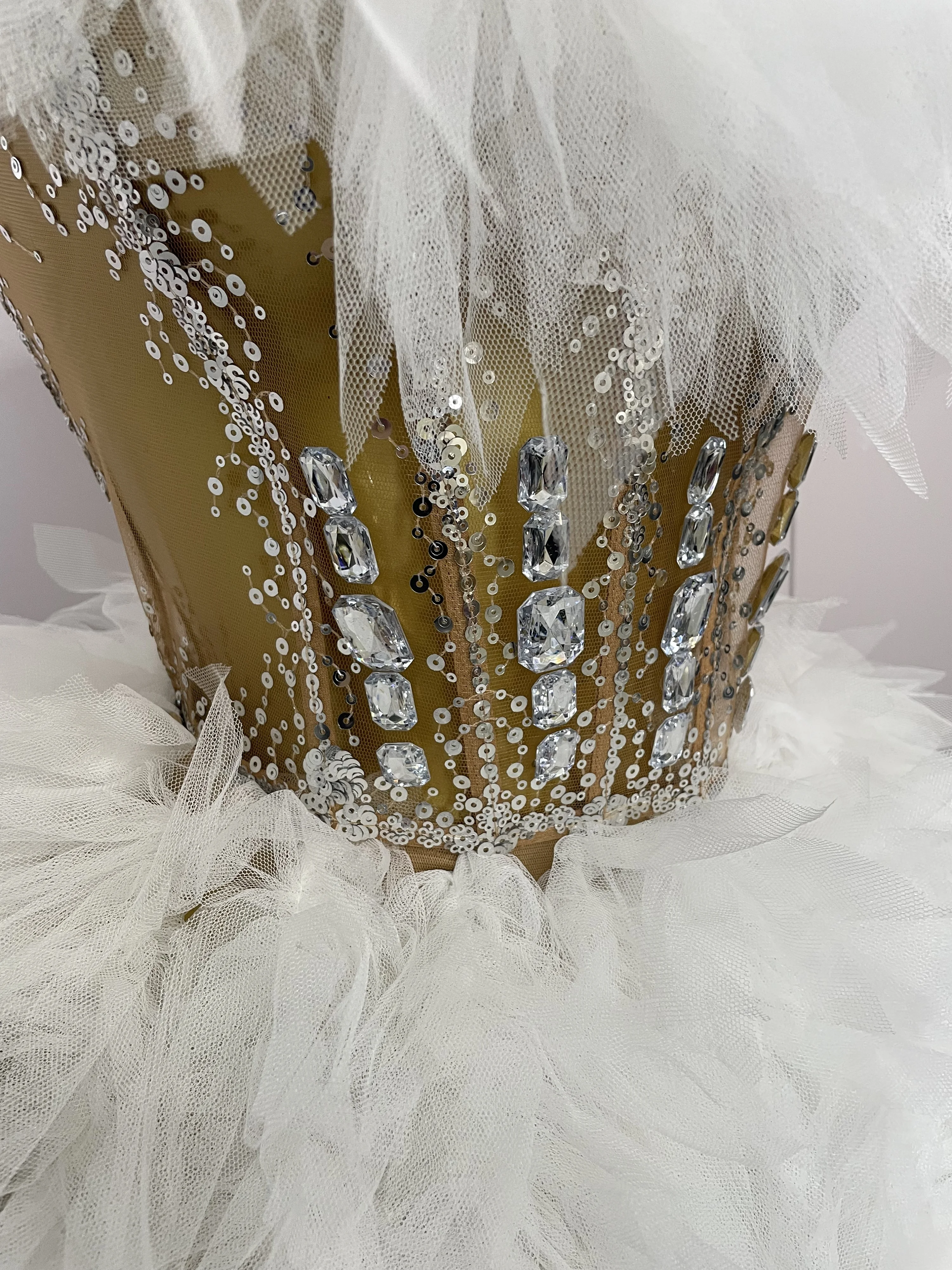 2025 المرأة مثير عارية الذراعين حزام شبكة رقيق تنورة 2 قطع الماس الترتر مرحلة الأداء زي حفلة عيد ميلاد اطلاق النار فستان #6