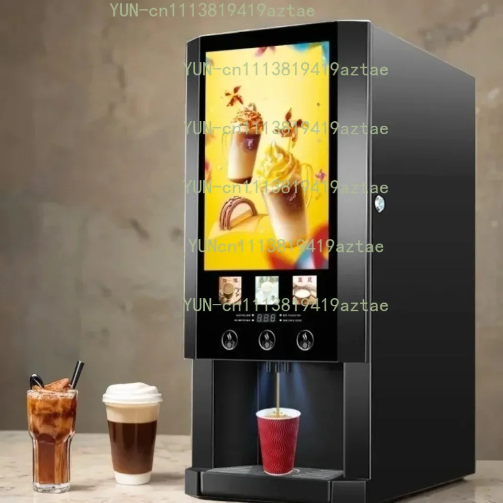 Commercial Smart Automatic Economical Milk Tea Desktop 3 Hot Flavors Instant Coffee Maker Vending Machine