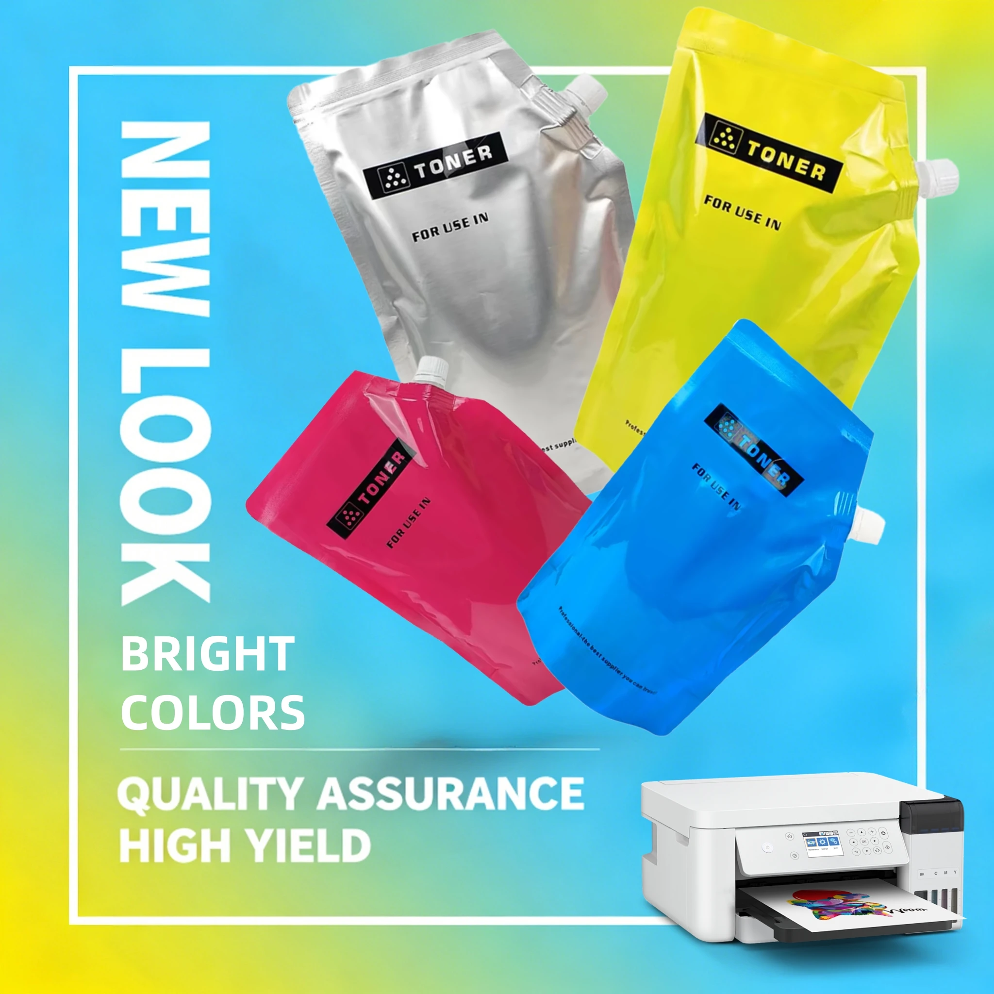 500g/1Bag 4Color Refill Laser Toner Compatible SF-25 For Sharp SF25 SFS251 SF25 S251 Printer Toner Powder