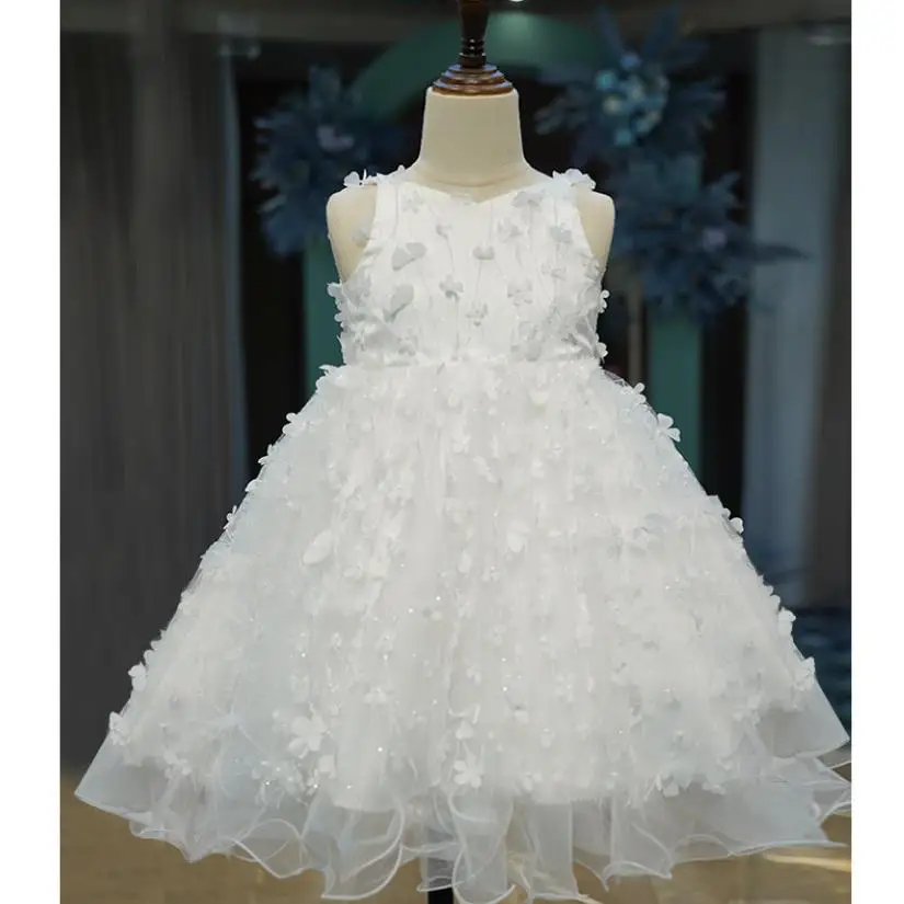 

Flower Girl Dresses Wedding Birthday Baptism Party Evening Gown Piano Host Performance Princess Dress a4043 Bridesmaid Dresses