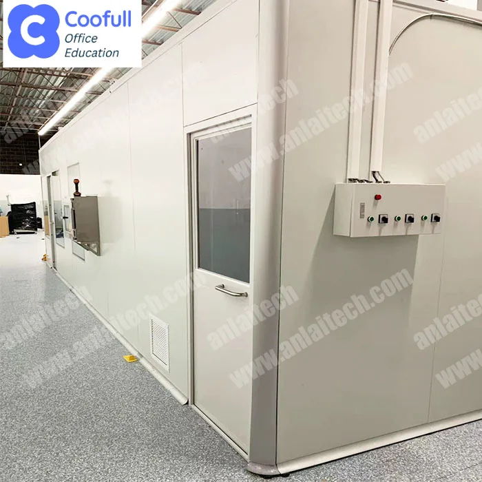 COOFULL Laboratory Modular Hard Wall ISO 7 Cleanroom Assembly Portable Clean Room Booth