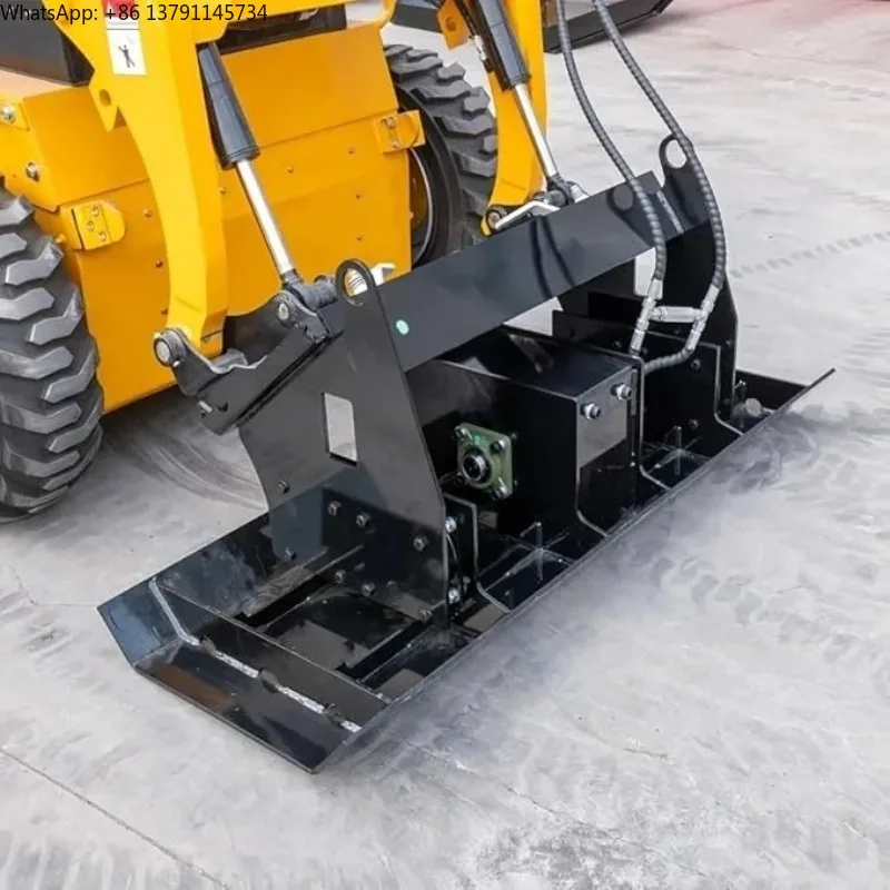 71'/1810mm Hydraulic Skid Steer Plate Compactor Skid Steer Loader Attachment Compatible with Various Skid Steer Loaders
