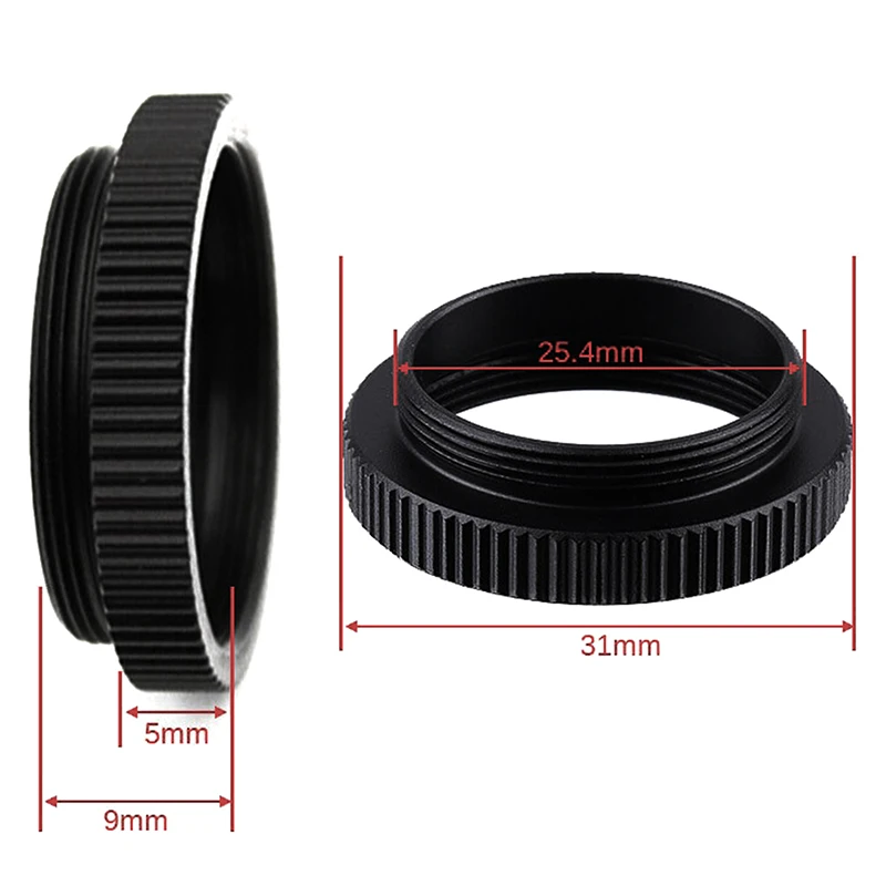 C-MOUNT 5mm Extension Tube Adapter C-CS Mount Adaptor Spacer Ring For CCTV Lens