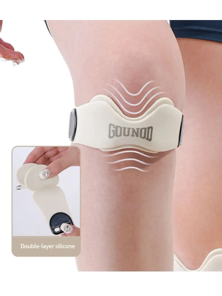 1 szt./2 szt. Profesjonalny stabilizator kolana Gounod do biegania, jazdy na rowerze, koszykówki, treningu, ćwiczeń na świeżym powietrzu, fitnessu, z regulowanym paskiem, wytrzymały — zdjęcie 2
