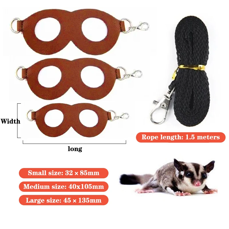 Small Pets Chest Strap Hamster Squirrel Leash Anti Bite Traction Rope Sugar Glider Windproof Special Anti Lost Rope