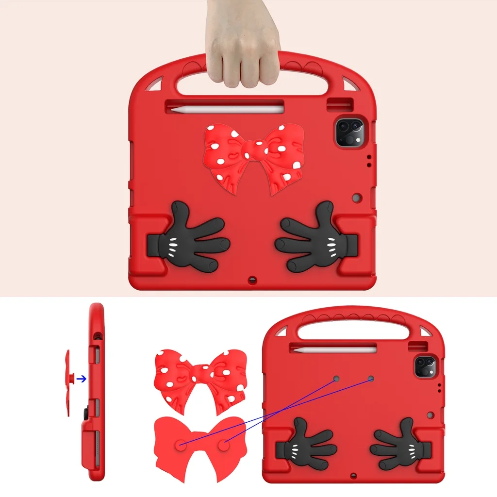 For Ipad Pro 11 2021 2020 2018 Air 5 4 3 2 1 10.2 9th 8th 7th 9.7 2017 2016 5th 6th  Mini 6 EVA Kids Stand Case Shockproof