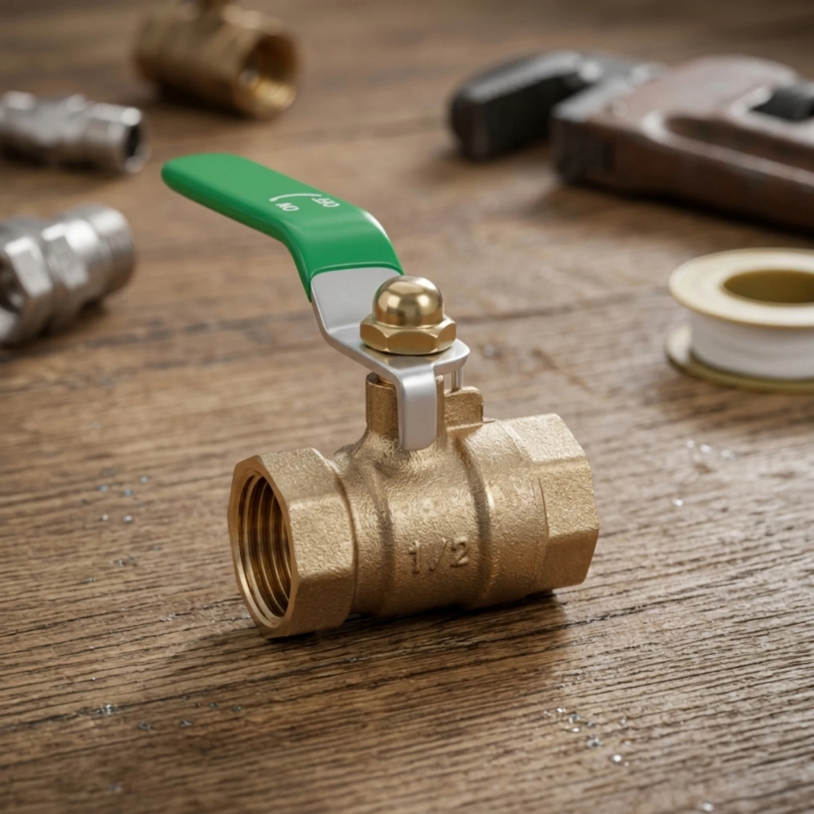 Brass Ball Valve Corrosion Resistant Ball Valve with Female Threads Long-Lasting Leak-Leakproof for Plumbers, Plumbing